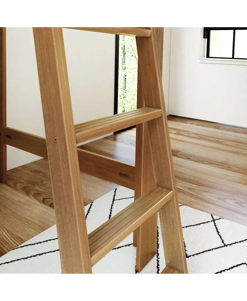 Max & Lily Mid-Century Modern High Loft Bed