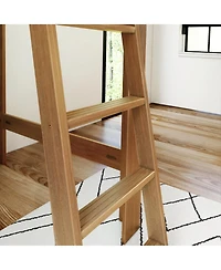 Max & Lily Mid-Century Modern High Loft Bed