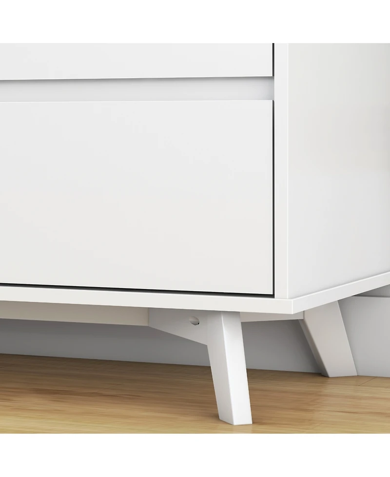 Max and Lily Solid Wood Scandinavian 3 Drawer Dresser
