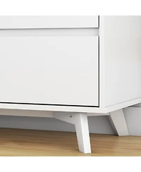 Max and Lily Solid Wood Scandinavian 3 Drawer Dresser