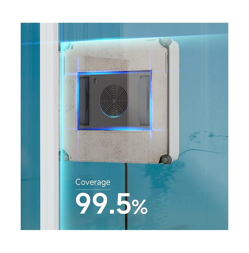 Topteng Smart Window Cleaning Robot – 3000Pa Suction, Auto And Remote Control