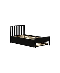 Max & Lily Scandinavian Twin-Size Bed with Trundle