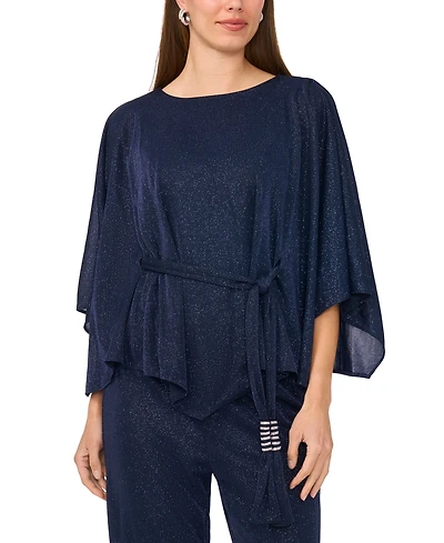 Msk Women's Crewneck 3/4-Sleeve Top
