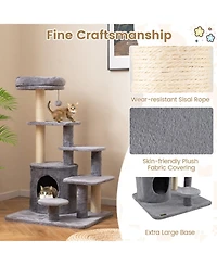 Cozito Cat Tower 40 inch Multi-Level with Condo and Jingle Ball