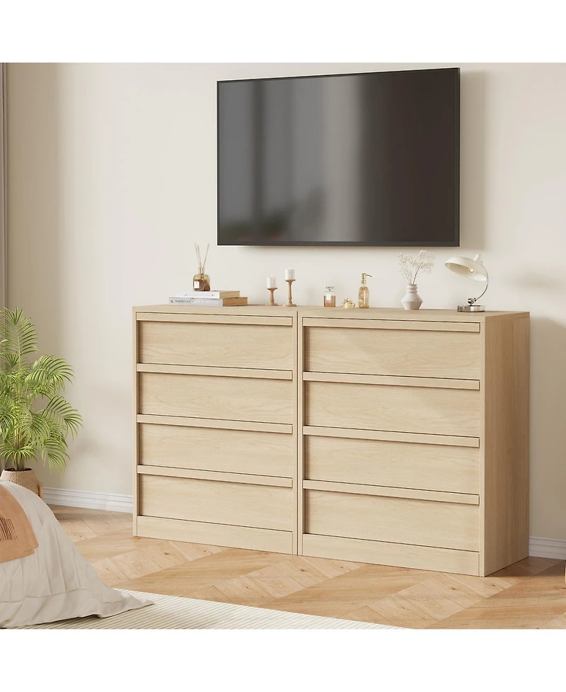 gaomon 4 Drawer Tall Dresser Nightstand, Modern Small Chest with Storage for Bedroom, Nursery or Entryway