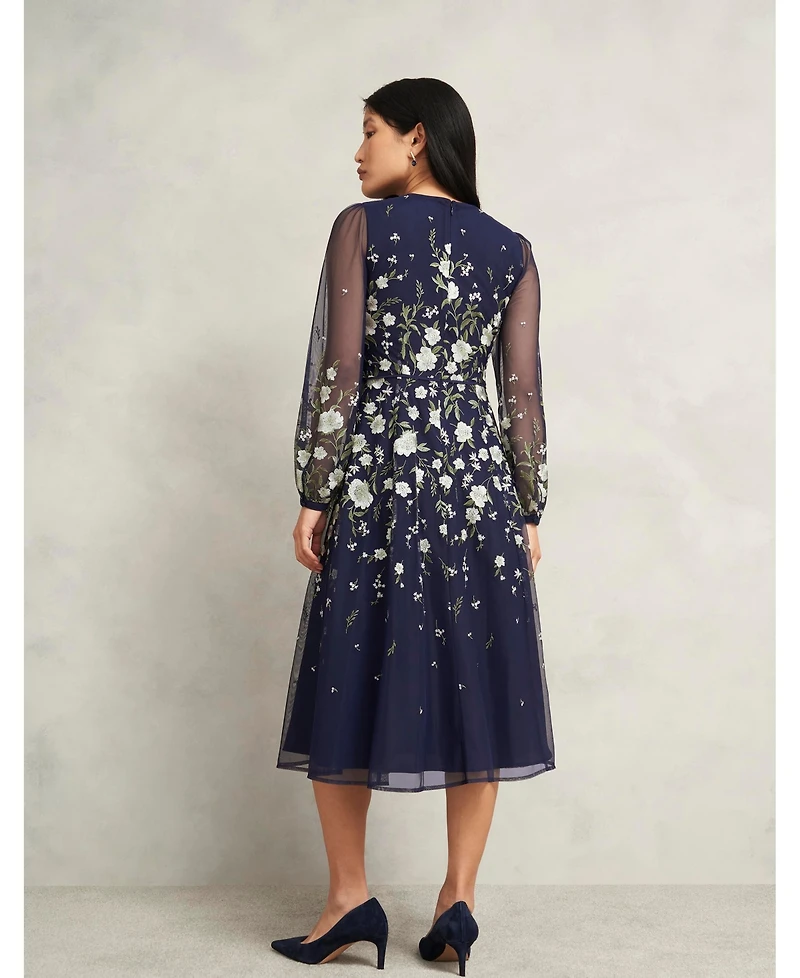 Hobbs London Women's Lois Embroidered Dress