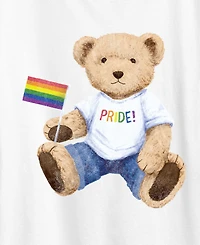 Hybrid Apparel Plus Instant Message Pride Teddy Bear Short-Sleeve Graphic T-Shirt