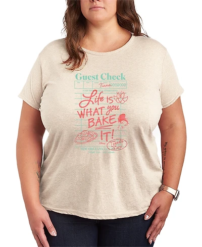 Hybrid Apparel Plus Disney Princess Tiana Guest Check Short-Sleeve Graphic T-Shirt