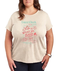 Hybrid Apparel Plus Disney Princess Tiana Guest Check Short-Sleeve Graphic T-Shirt