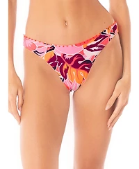 Maaji Women's Coral Leafy Sublimity Bikini Bottom