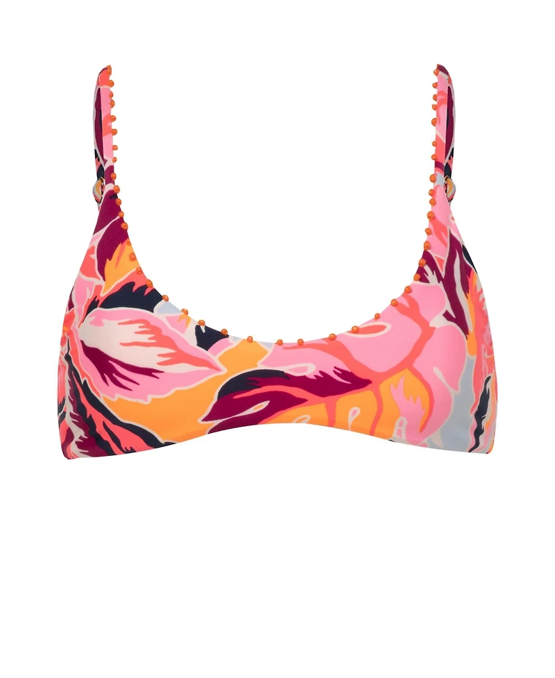 Maaji Women's Coral Leafy Liberties Bikini Top
