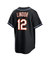 Nike Men's Francisco Lindor Black New York Mets 2026 Replica Fashion Jersey