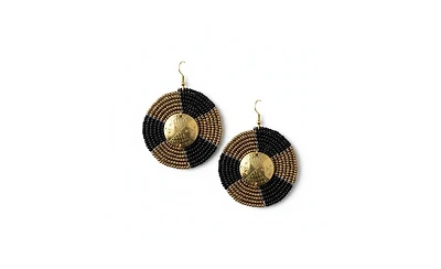 Kendi Amani Sanaa African Beaded Earrings Handcrafted Kenyan Statement Jewelry