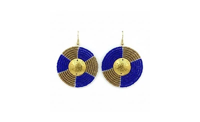 Kendi Amani Sanaa African Beaded Earrings Handcrafted Kenyan Statement Jewelry