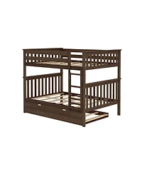 Max & Lily Full Over Bunk Bed With Trundle