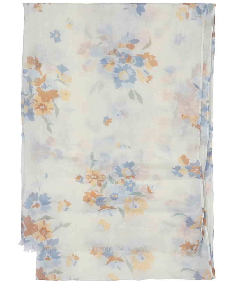 Lauren Ralph Lauren Floral Crinkled Wrap Scarf