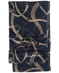 Lauren Ralph Lauren Belting Mixed Material Scarf