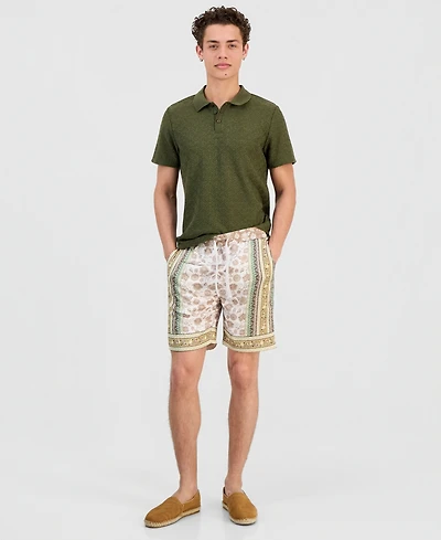 Guess Men's Charm Savanna Print Shorts