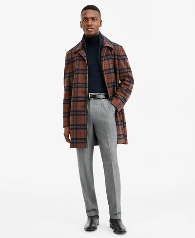 Ted by Baker Men's Modern-Fit Plaid Overcoat