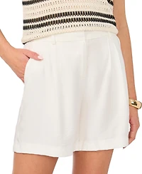 Vince Camuto Women's Pleated Elastic Waist Shorts