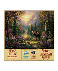 SunsOut Moose Hollow 500 piece Jigsaw Puzzle for Adults