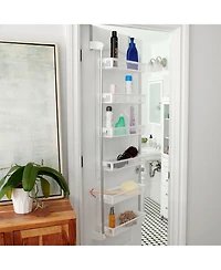 Household Essentials Over the Door Storage Rack, 6 Basket Door Organizer
