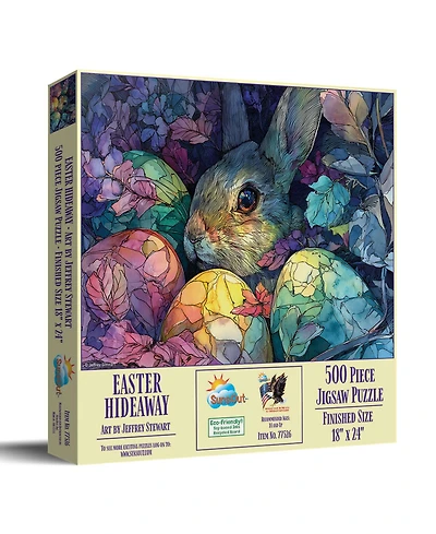 SunsOut Easter Hideaway 500 piece Jigsaw Puzzle for Adults Easter