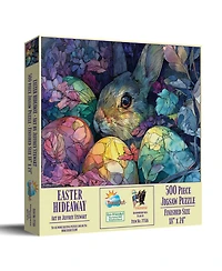 SunsOut Easter Hideaway 500 piece Jigsaw Puzzle for Adults Easter