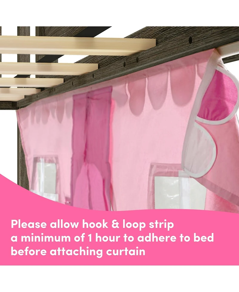 Max & Lily Low Twin over Twin Bunk With Stairs