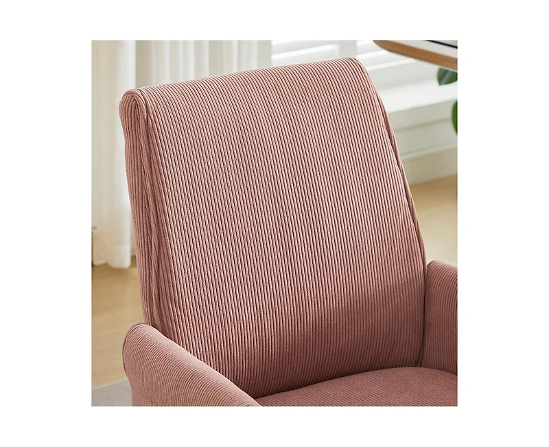 flynama Striped Mid-Back Lift Chair,Gold Base Ergonomic Office Chair