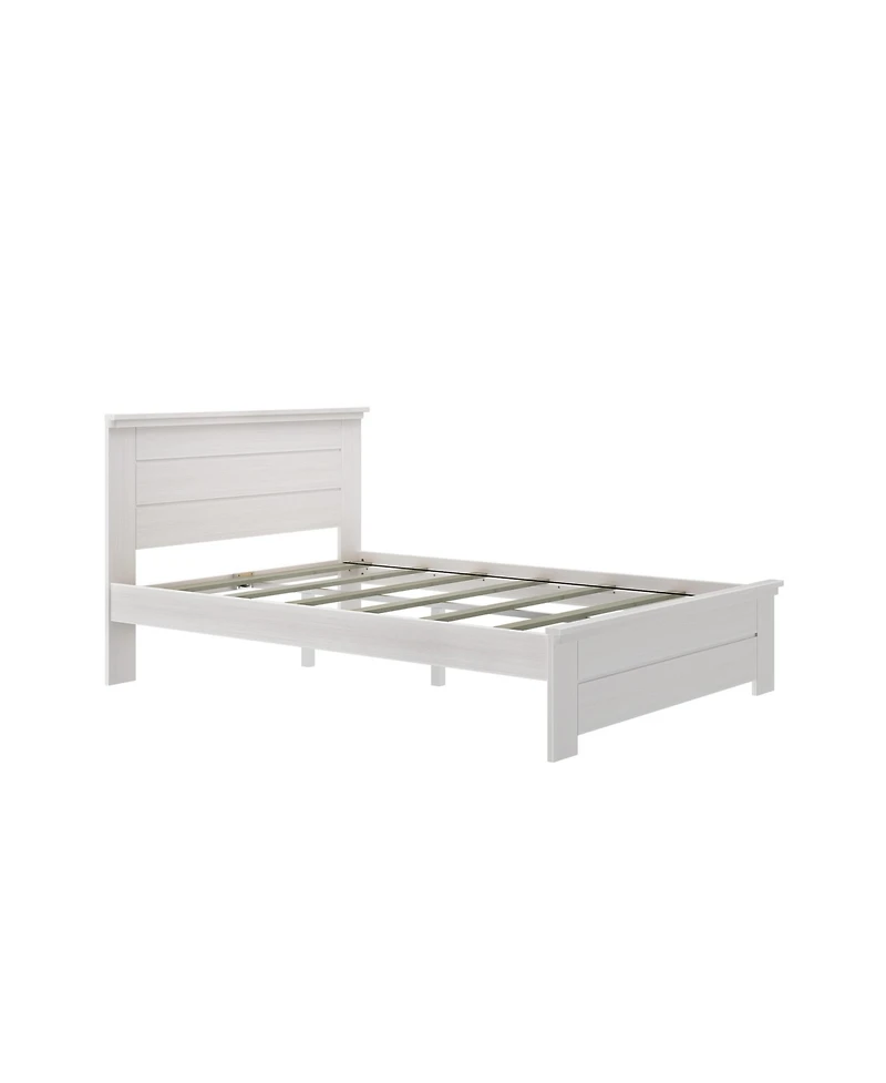 Max & Lily Farmhouse Queen Panel Bed, Pecan