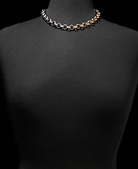 Dkny Round Chain 17" Collar Necklace