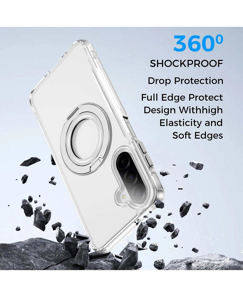 Alpha Digital Samsung Galaxy A17 5G Case: Magnetic Ring Stand, Shockproof