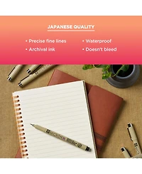 Sakura Pigma Micron Black Ink Multi-tip Set, 10 Pack