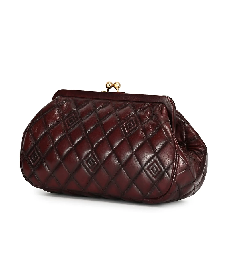 Old Trend Petunia Small Quilted Leather Crossbody Handbag