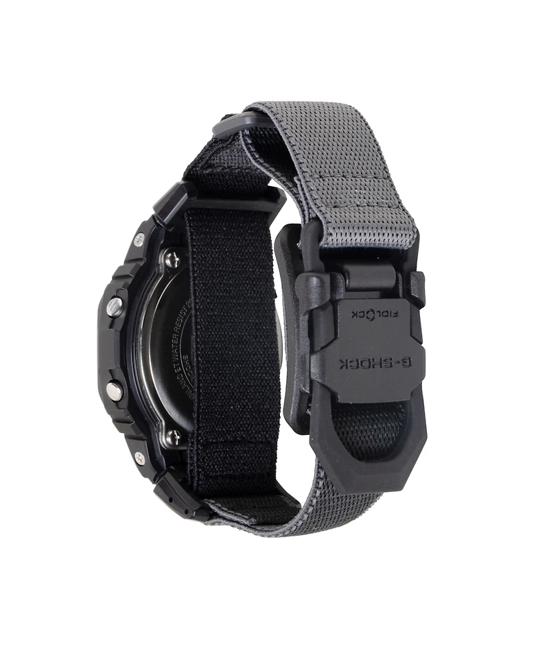 G-Shock Men's Japanese Quartz Digital Black and Gray Cloth Watch 42.8mm