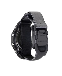 G-Shock Men's Japanese Quartz Digital Black and Gray Cloth Watch 42.8mm