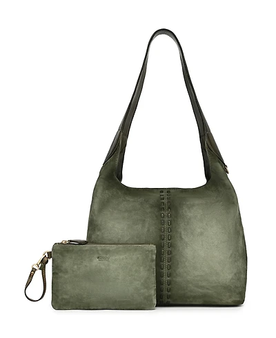Old Trend Hydrangea Medium Vintage Ombre Hobo Handbag