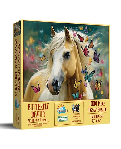 SunsOut Butterfly Beauty 1000 piece Jigsaw Puzzle for Adults