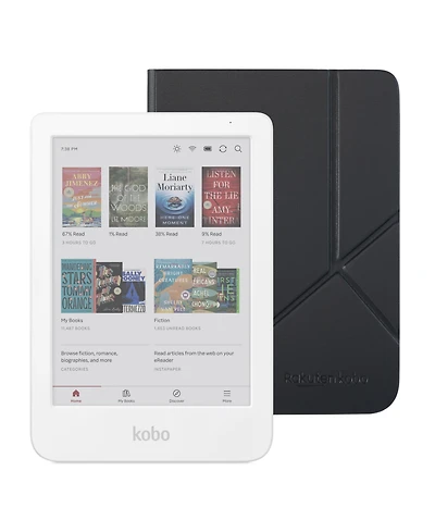 Kobo Clara 16GB Colour eReader with SleepCover Case Bundle