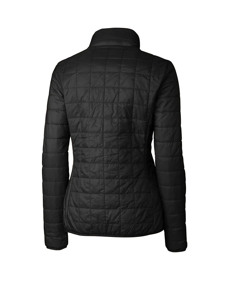 Cutter & Buck Women's Black San Francisco Giants Rainier PrimaLoft Eco Full-Zip Puffer Jacket