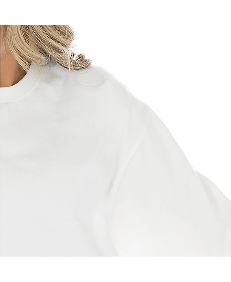 Gameday Couture Women's White Pace University Setters Big Goals Oversized Long Sleeve T-Shirt