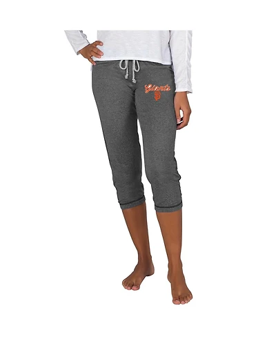 Concepts Sport Women's Charcoal San Francisco Giants Quest Knit Capri Pants
