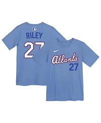 Nike Preschool Austin Riley Light Blue Atlanta Braves 2026 City Connect Name Number T-Shirt