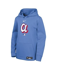 Nike Big Boys and Girls Powder Blue Atlanta Braves 2026 City Connect Authentic Collection Therma-fit Hoodie