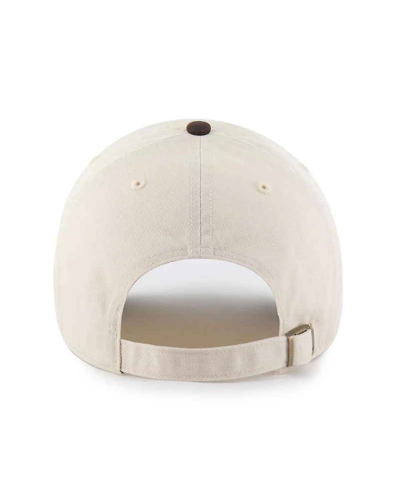 '47 Brand Men's Natural/Brown Pittsburgh Pirates Two-Tone Fashion Clean Up Adjustable Hat