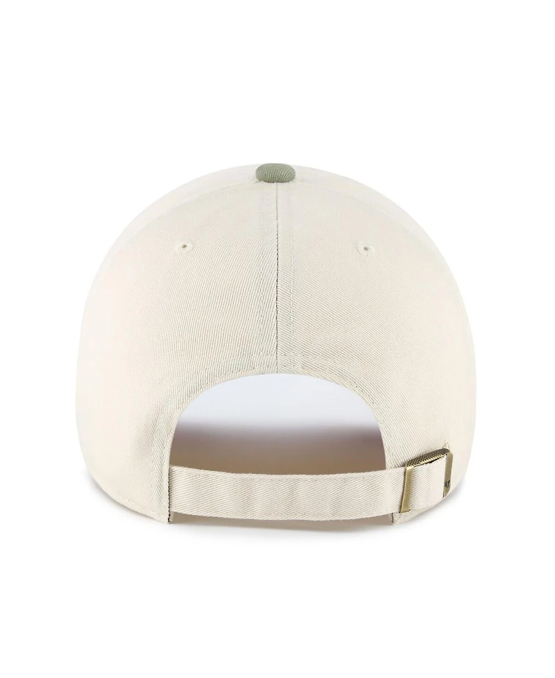 '47 Brand Men's Natural/Olive New York Yankees Two-Tone Fashion Clean Up Adjustable Hat