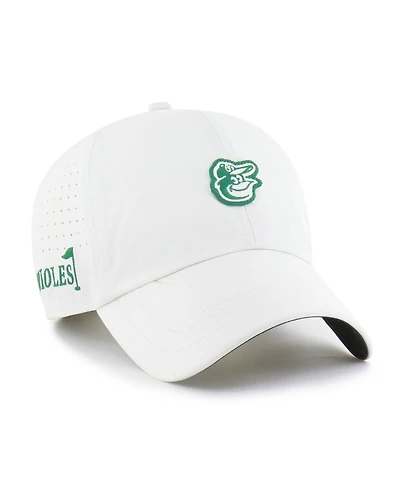 '47 Brand Men's White Baltimore Orioles Elevated Greens Clean Up Adjustable Hat