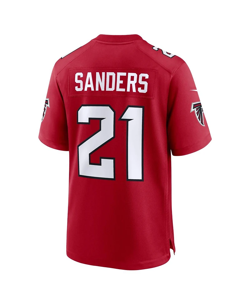 Nike Men's Deion Sanders Red Atlanta Falcons Retired Player Game Jersey