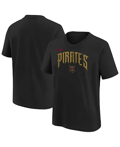 Nike Big Boys and Girls Black Pittsburgh Pirates 2026 City Connect Wordmark T-Shirt